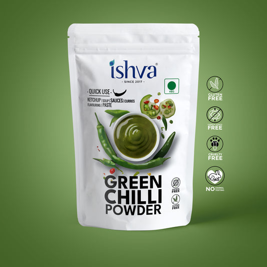 Ishva Green Chili Powder - Flavor for Sauce