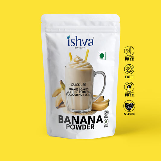 Ishva Banana Powder - Flavor for Shakes and Smoothies