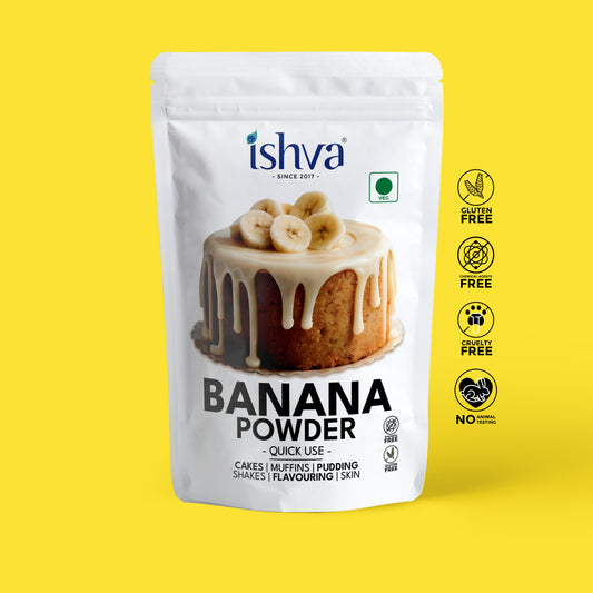 Ishva Banana Powder - Flavor for Cakes and Pastries