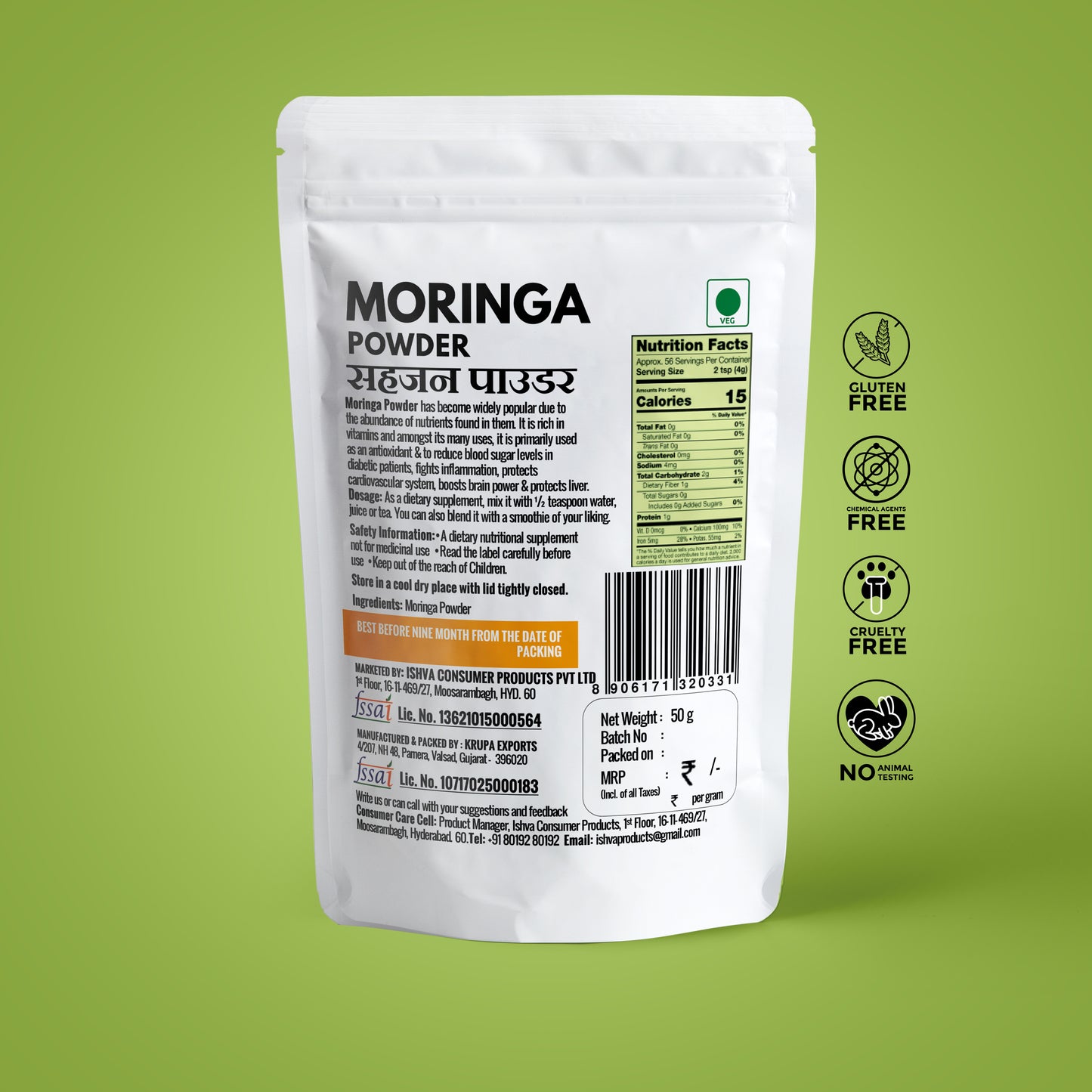 Ishva Moringa Powder for Juice