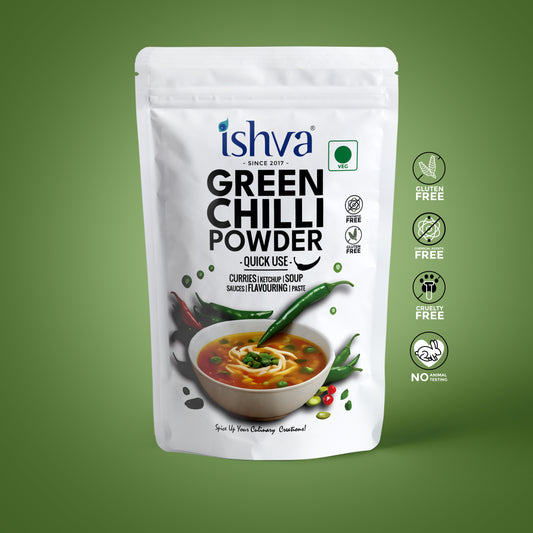 Ishva Green Chili Powder - Flavor for Soups