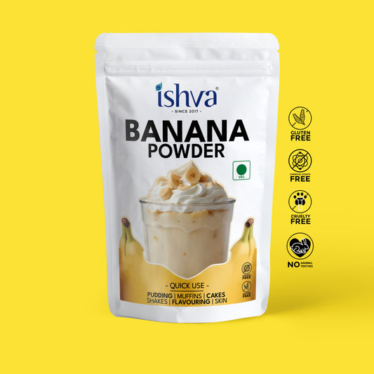 Ishva Banana Powder - Flavor for Pudding and Desserts