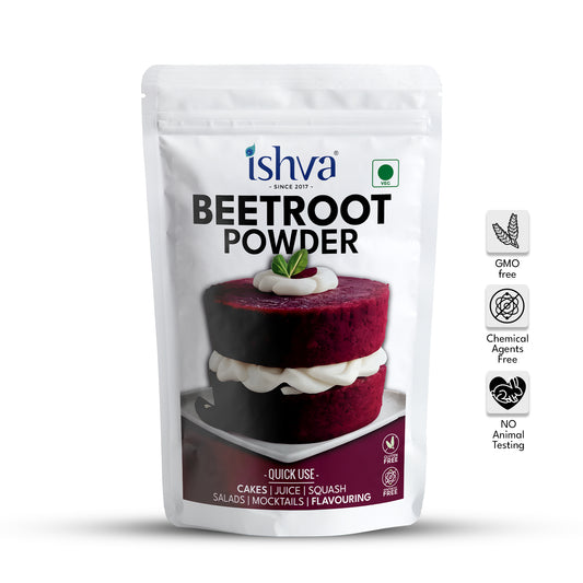 Ishva Beetroot Powder - Flavor for Cakes & Muffins