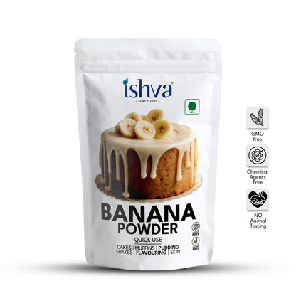 Ishva Banana Powder - Flavor for Cakes and Pastries