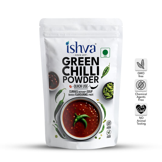 Ishva Green Chili Powder - Flavor for Culinary Creations!