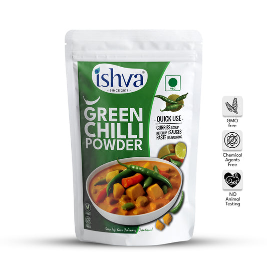 Ishva Green Chili Powder - Flavor for Curries