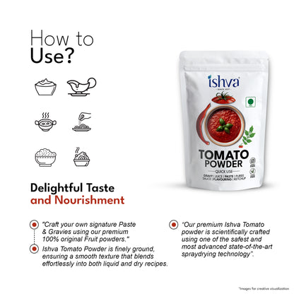 Ishva Tomato Powder - Paste and Gravies Flavor