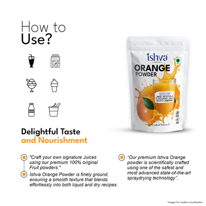 Ishva Orange Powder - Flavor for Juice