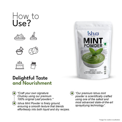 Ishva Mint Powder - Flavor for Chutney's
