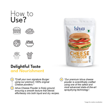 Ishva Cheese Powder - Flavor for Burger
