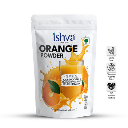 Ishva Orange Powder - Flavor for Juice