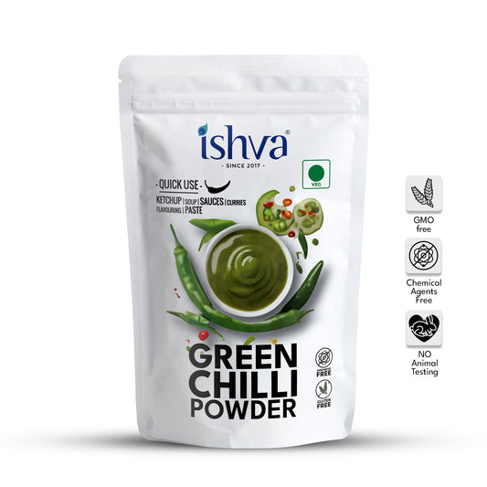 Ishva Green Chili Powder - Flavor for Sauce