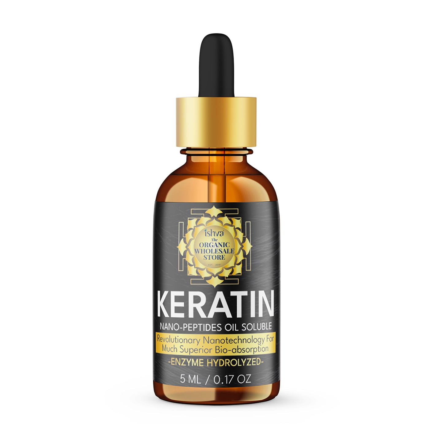 Ishva Keratin Nano-Peptides Oil Soluble 5 ml | Paraben Free