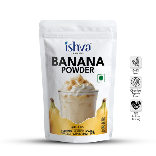 Ishva Banana Powder - Flavor for Pudding and Desserts