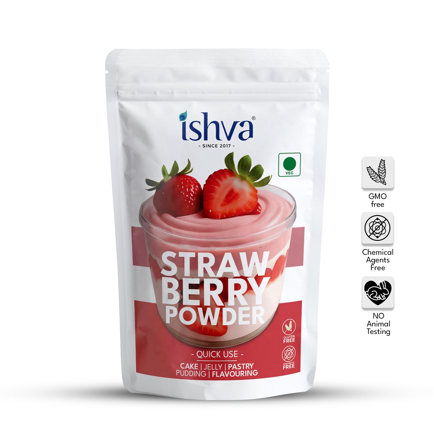 Ishva Strawberry Powder - Flavor for Deserts