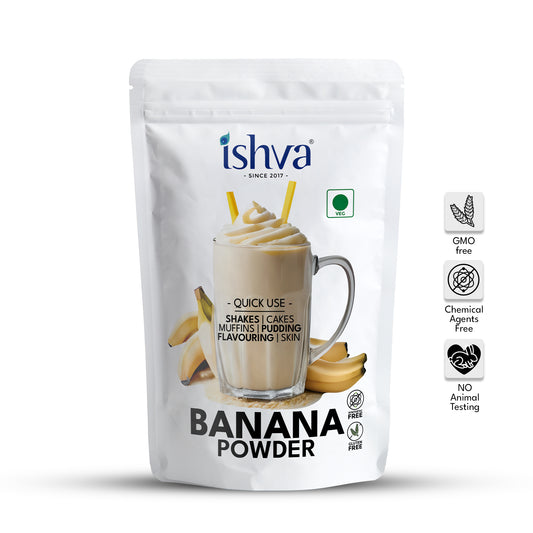 Ishva Banana Powder - Flavor for Shakes and Smoothies