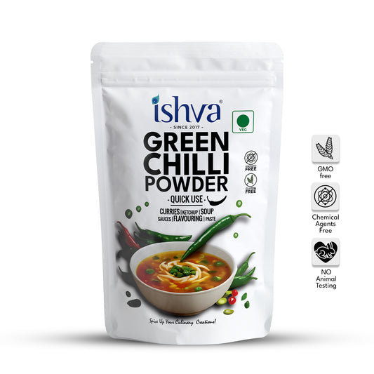 Ishva Green Chili Powder - Flavor for Soups