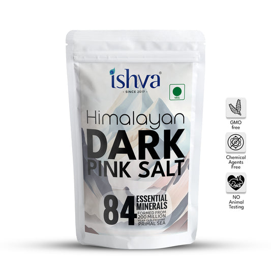 Ishva Himalayan Dark Pink Salt 500g